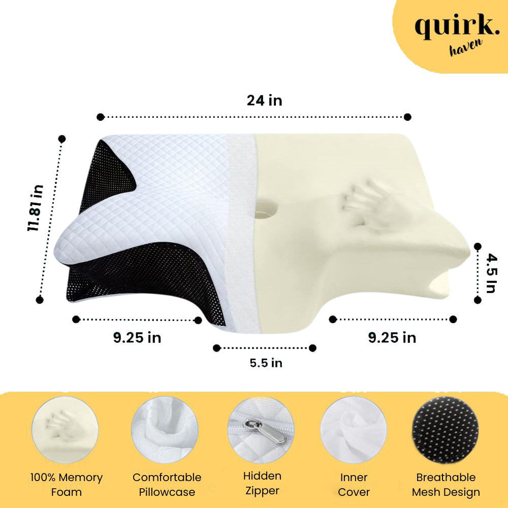 Quirk's SleepAlign™ Technology Comfort Pillow
