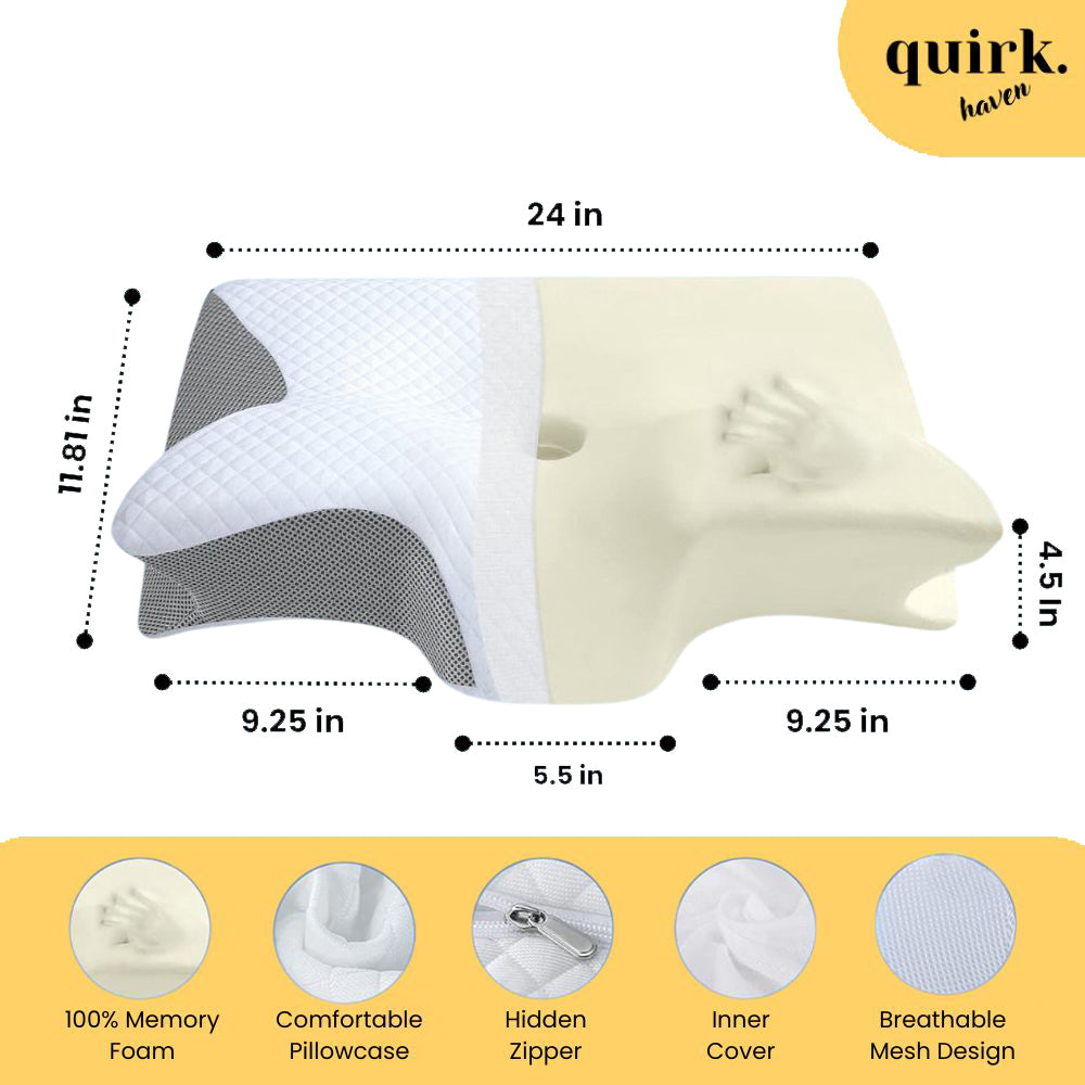 Quirk's SleepAlign™ Technology Comfort Pillow