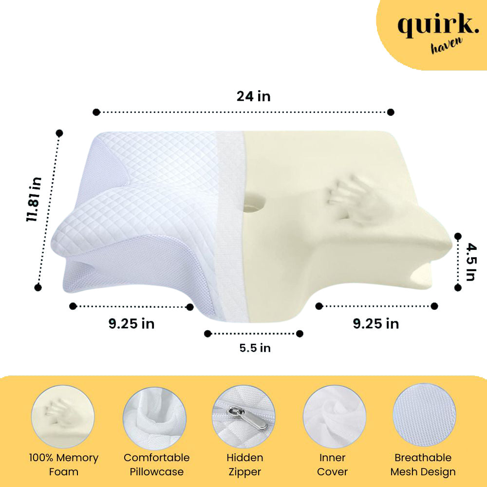 Quirk's SleepAlign™ Technology Comfort Pillow
