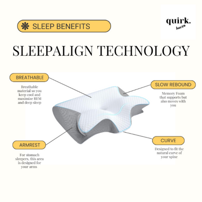 Quirk's SleepAlign™ Technology Comfort Pillow