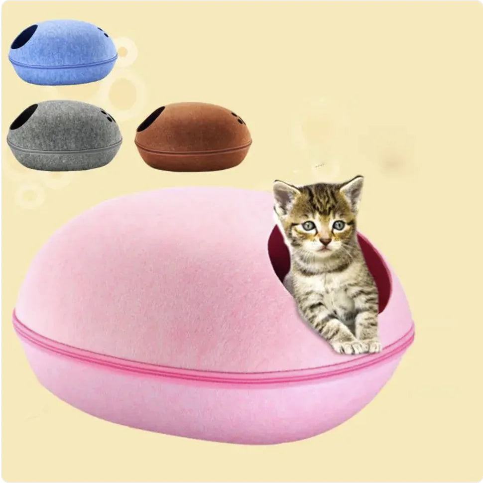 Removable Eggshell Cat Bed