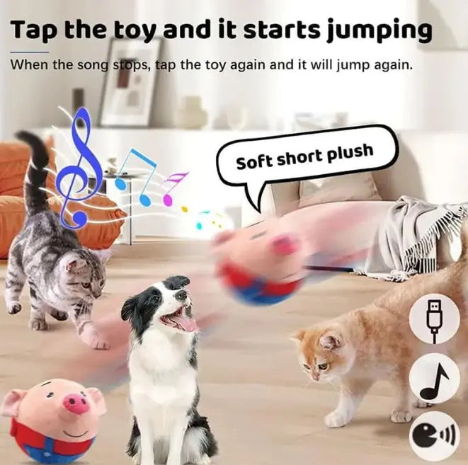 Active Moving Pet Plush Toy